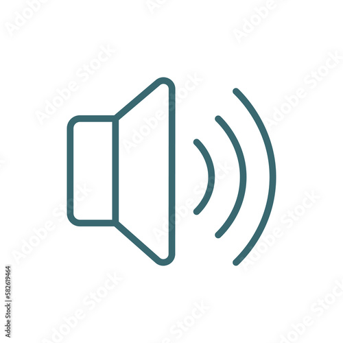 loudspeakers icon. Thin line loudspeakers icon from hardware and equipment collection. Outline vector isolated on white background. Editable loudspeakers symbol can be used web and mobile
