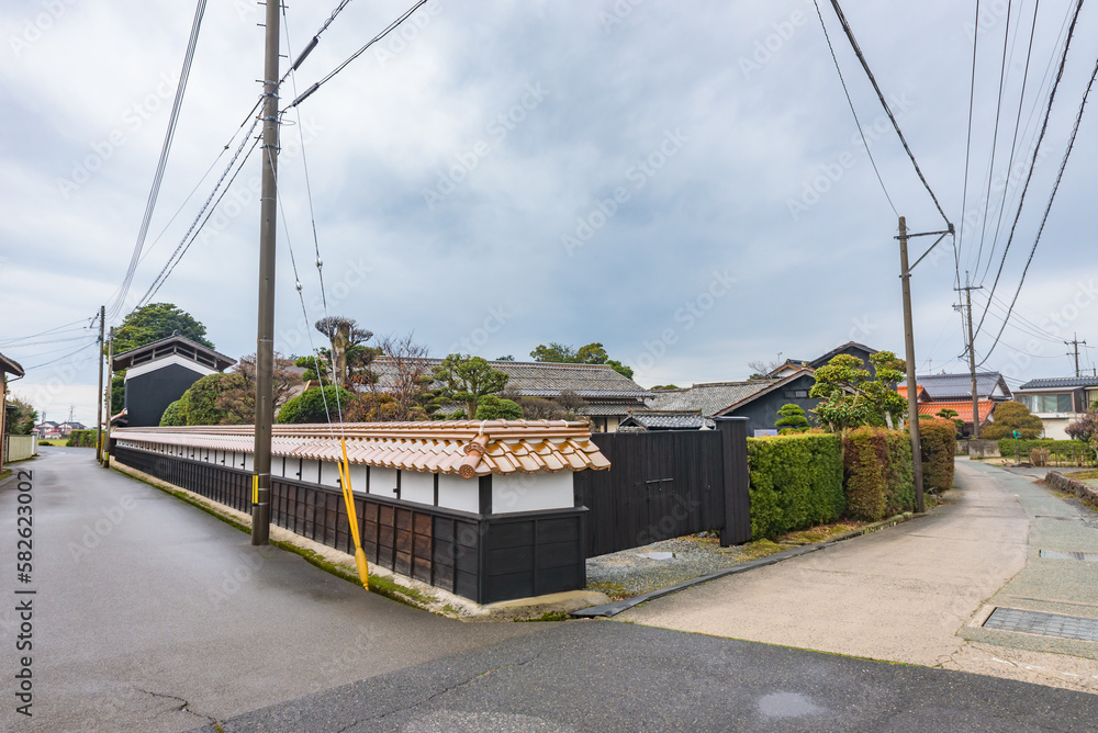 Street view of Tokorogo, Daisen Town, Important Preservation Districts for Groups of Traditional Buildings in Tottori Prefecture, Japan