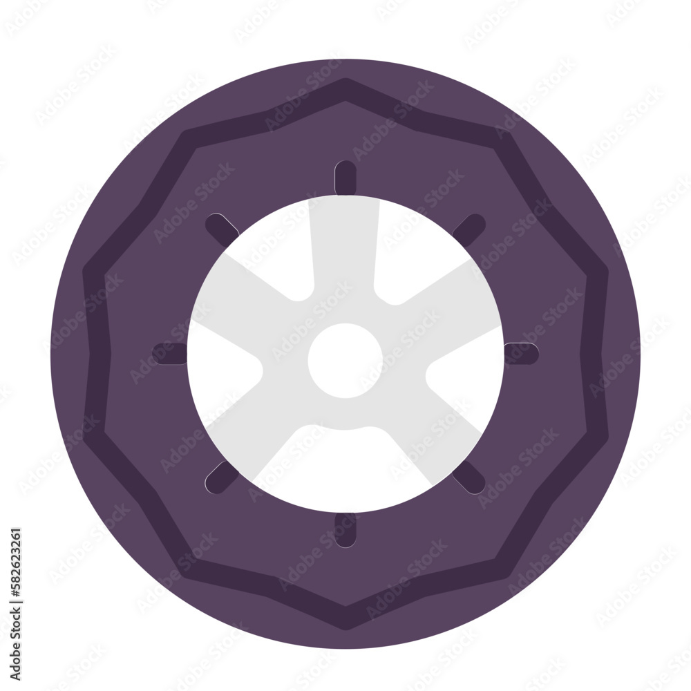 Fototapeta premium wheel car icon