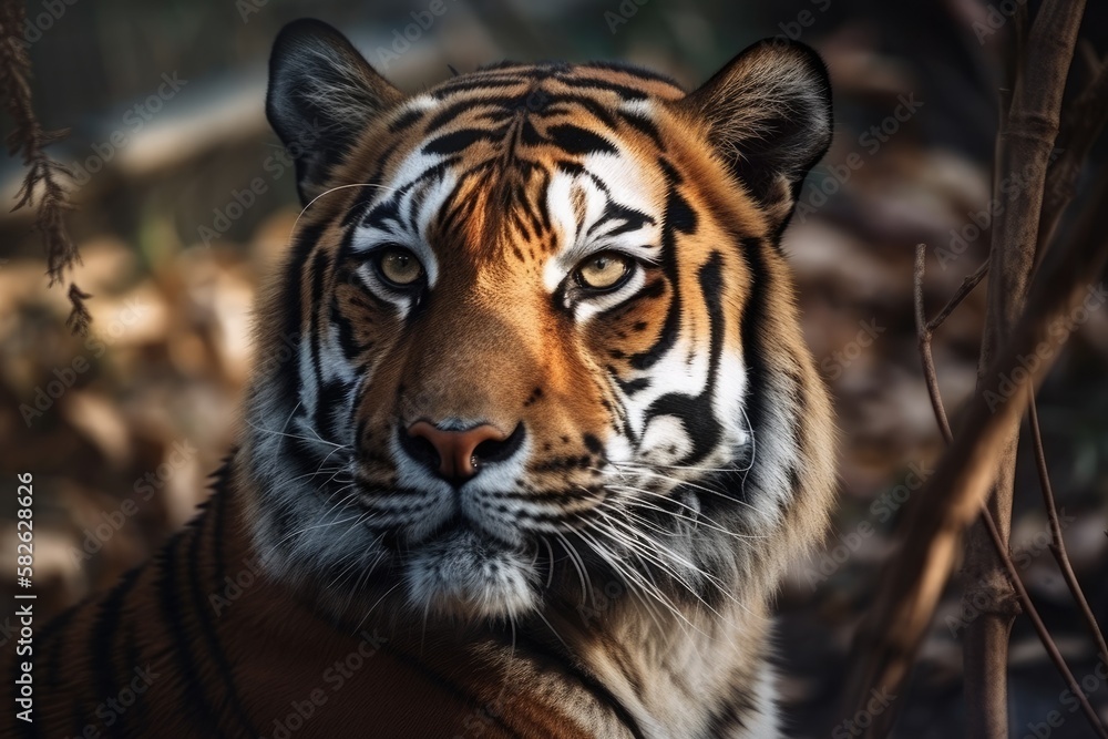Fototapeta premium Tiger. Generative AI