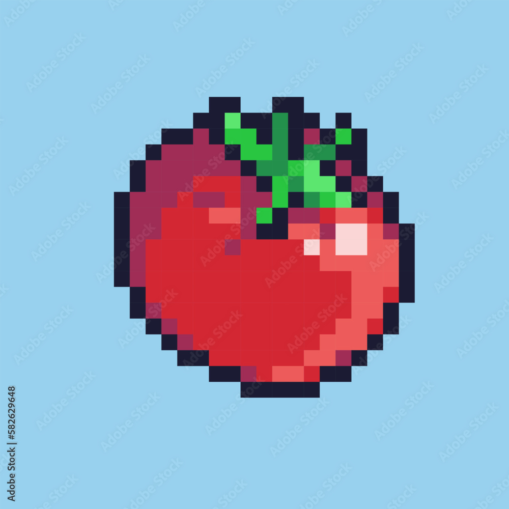 Pixel art illustration tomato. Pixelated tomato. red tomato pixelated
for the pixel art game and icon for website and video game. old school retro. Pixel art illustration tomato. Pixelated tomato. red tomato pixelated
for the pixel art game and icon for website and video game. old school retro.