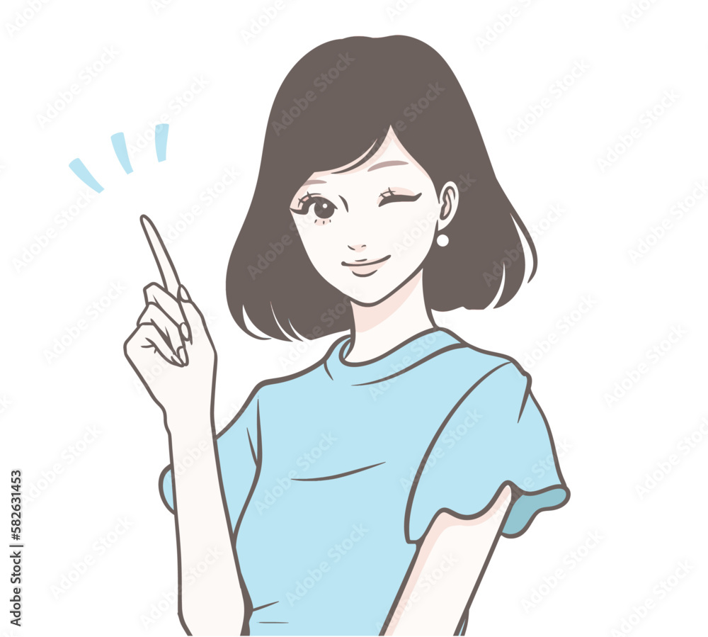 女性のイラスト素材 女性のイラスト素材