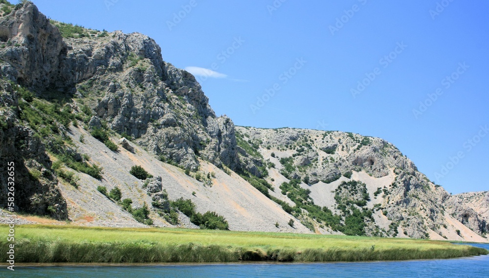 amazing view while boating the Zrmanja river, Croatia amazing view while boating the Zrmanja river, Croatia