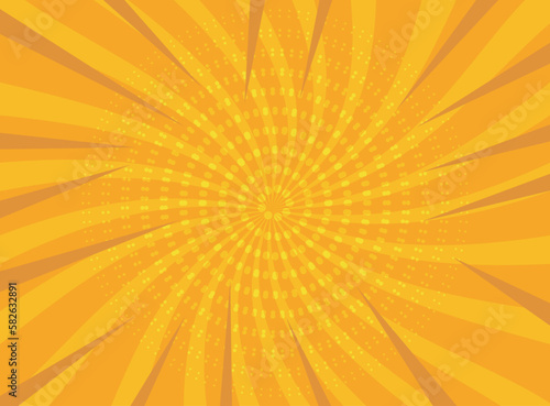 Free vector abstract yellow comic zoom 