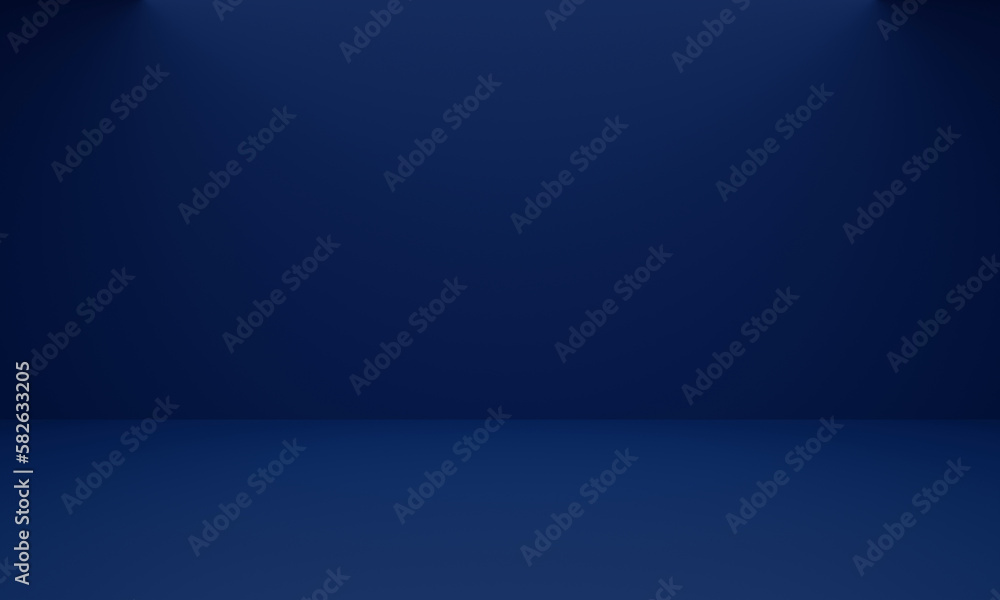Obraz premium Blue room in the 3d. Background