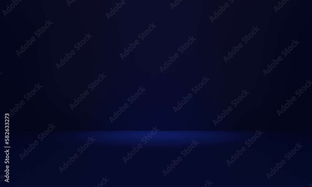 Obraz premium Blue room in the 3d. Background