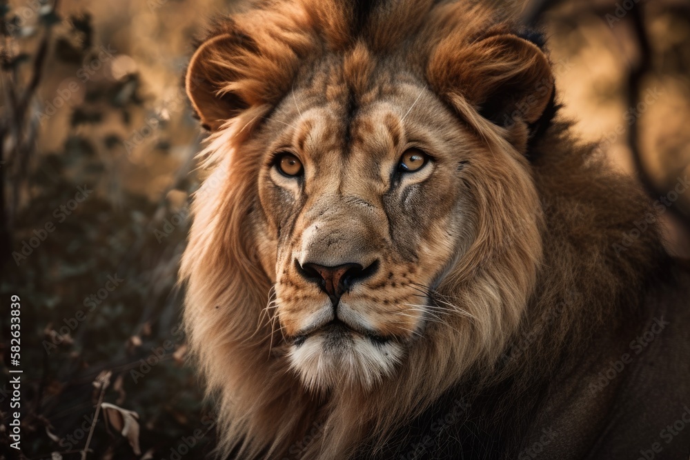 Lion, Leo, male. Generative AI
