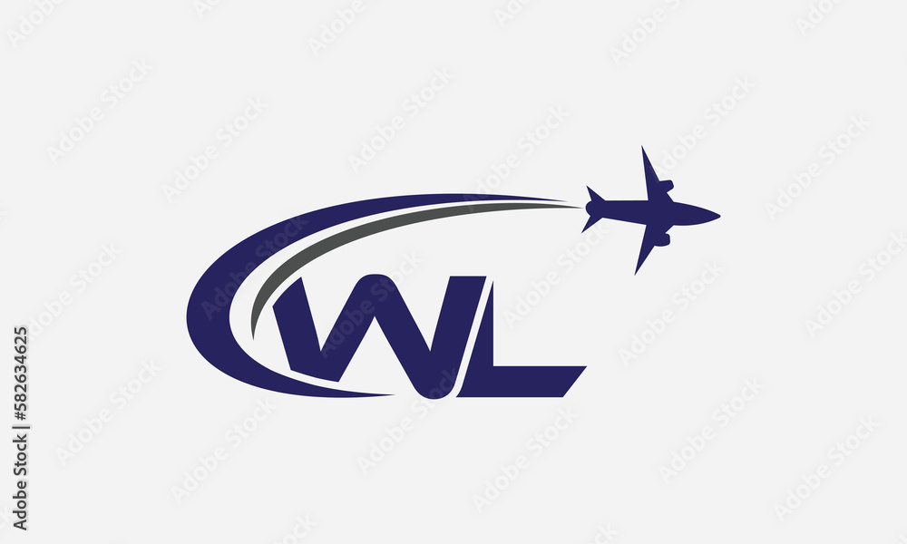Tour and travel logo design, Airline agency symbol and aviation company monogram vector Tour and travel logo design, Airline agency symbol and aviation company monogram vector