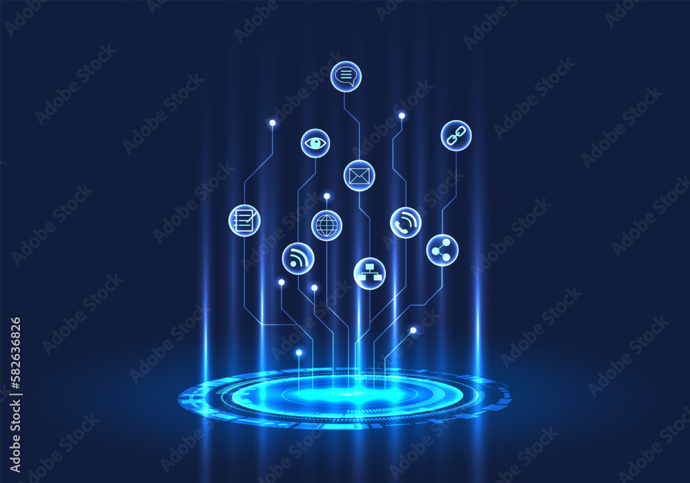 Technology circle that is leading the smart technology in the world of ...