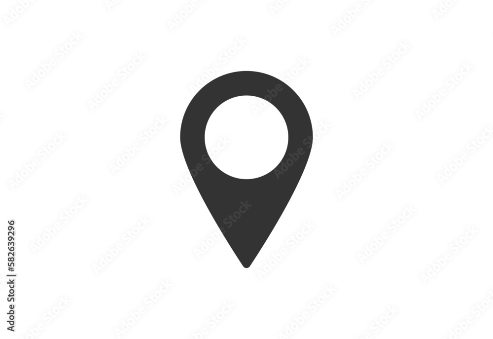 Location vector icon. Place symbol. GPS pictogram, flat vector sign isolated on white background. Simple vector illustration for graphic and web design. Location vector icon. Place symbol. GPS pictogram, flat vector sign isolated on white background. Simple vector illustration for graphic and web design.