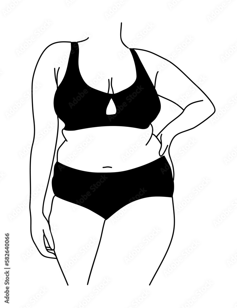 Female body outline hi-res stock photography and images - Alamy