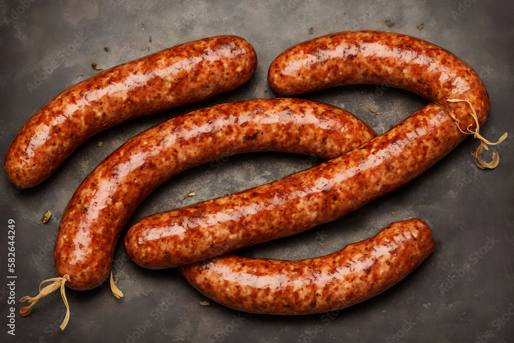 Salami smoked sausage, generative art by A.I Salami smoked sausage, generative art by A.I