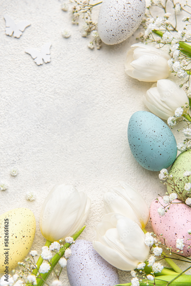 Happy Easter holiday greeting card. Happy Easter holiday greeting card.