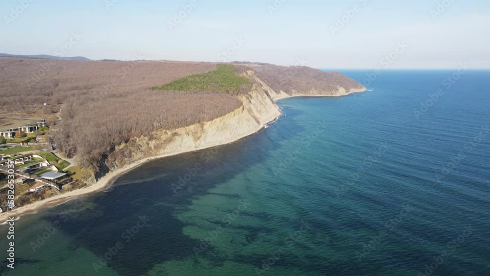 Amazing Aerial view of Vaya beach at Irakli area, Burgas Region, Bulgaria Amazing Aerial view of Vaya beach at Irakli area, Burgas Region, Bulgaria