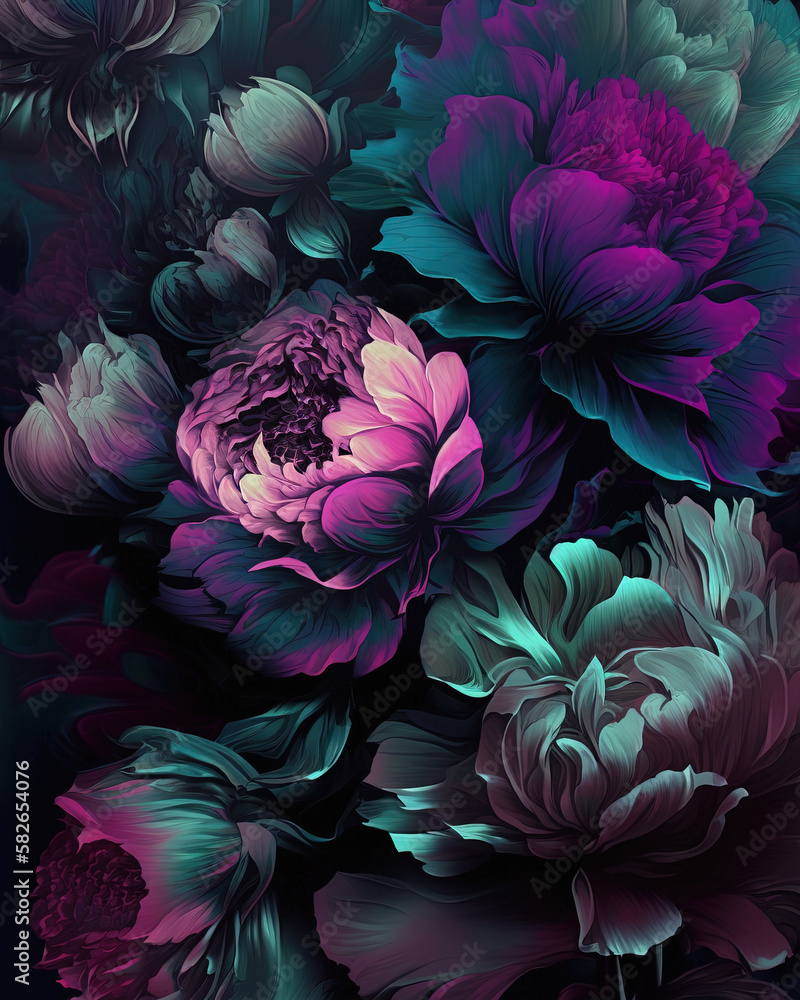 Beautiful abstract exotic flowers. Beautiful abstract exotic flowers.