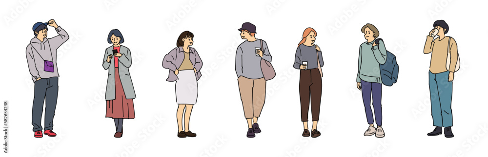 人物 ファッションおしゃれイラスト素材 人物 ファッションおしゃれイラスト素材