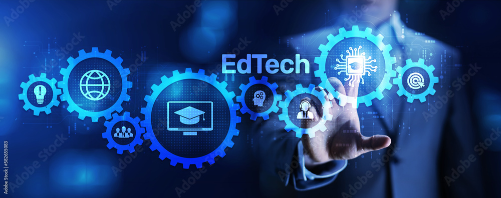 EdTech Education Technology e-learning online learning internet technology concept. EdTech Education Technology e-learning online learning internet technology concept.