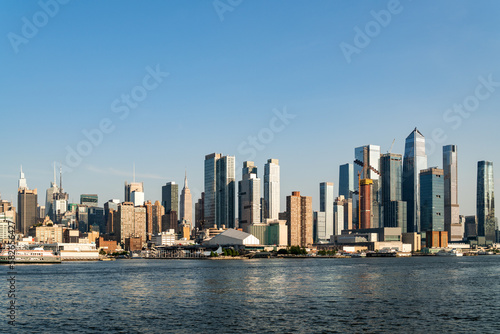 New York city skyline on clear day