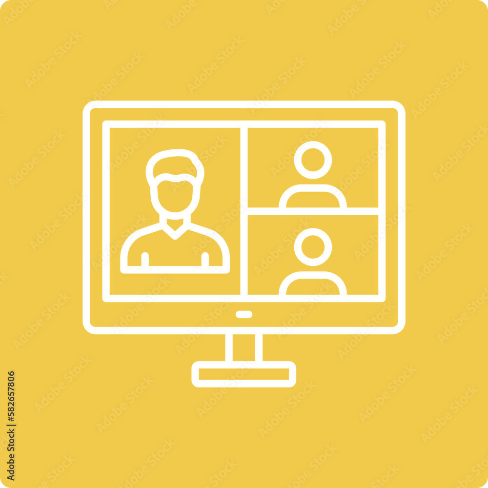 Video Conference Icon Video Conference Icon
