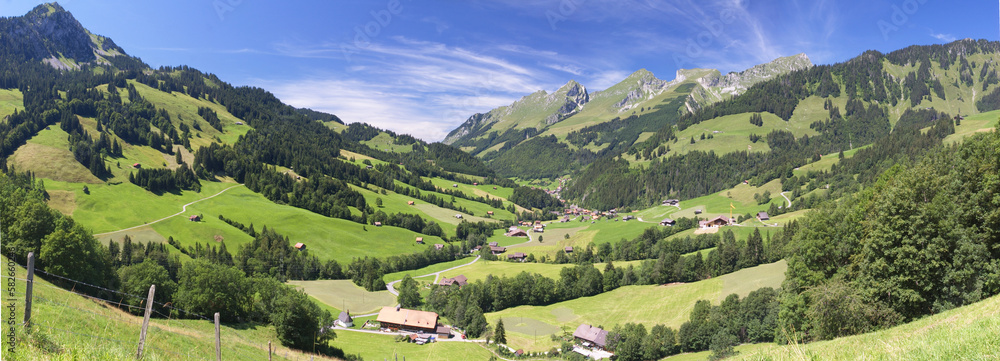 mountain summer landscape, Swiss Alps