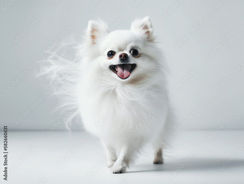 Obraz premium portrait of a puppy, isolated on white background