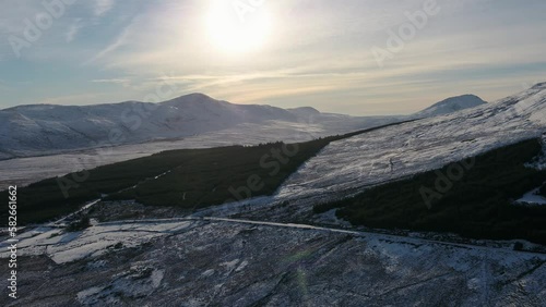 Winter in the Derryveagh Mountains, County Donegal, Ireland photo