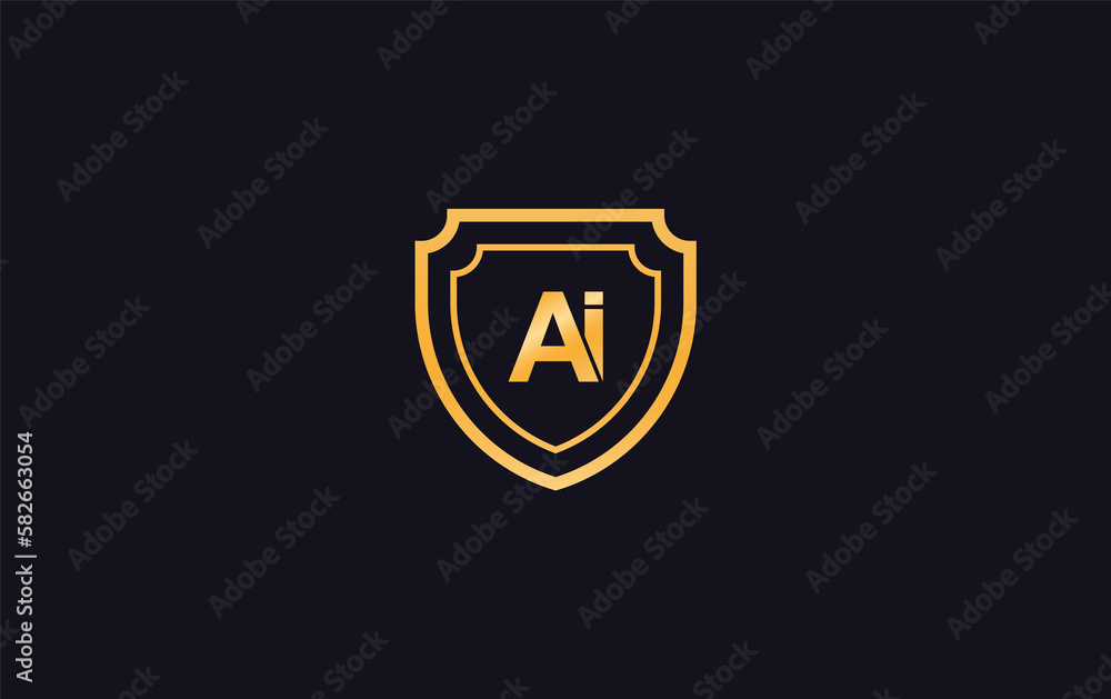 Shield protection symbol and royal luxury shield monogram design ai Shield protection symbol and royal luxury shield monogram design ai