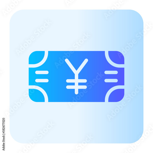 yen gradient icon
