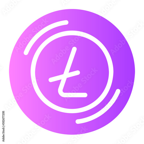 Litecoin gradient icon