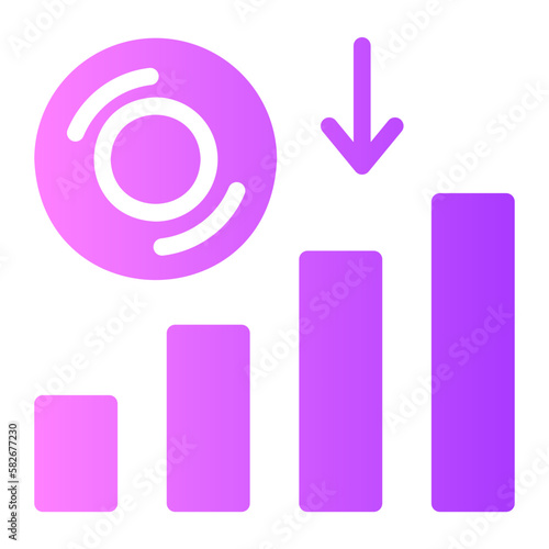 losses gradient icon photo