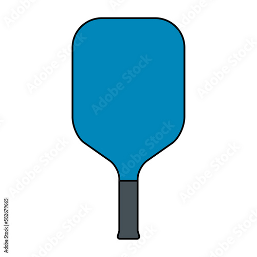 Pickleball racket sport, indoor paddle icon, web flat symbol vector illustration