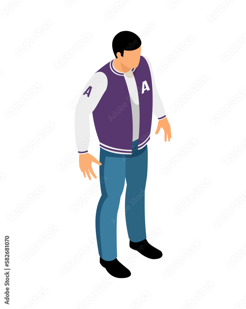 Isometric Man Illustration Isometric Man Illustration