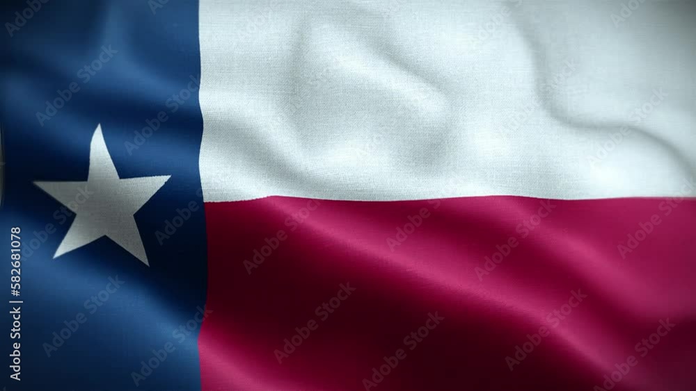 4K Textured Flag of Texas Animation Stock Video - Highly Detailed Fabric Flag Waving in Loop 4K Textured Flag of Texas Animation Stock Video - Highly Detailed Fabric Flag Waving in Loop