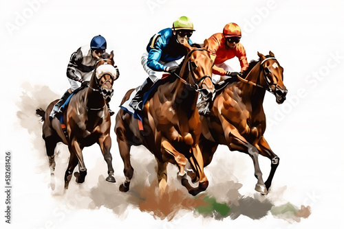 horse and rider, horse, animal, horses, riding, carriage, equestrian, farm, horseback, generative ai