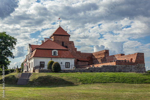 Medieval castle in Liw, small village in Wegro County, Masovia region of Poland
