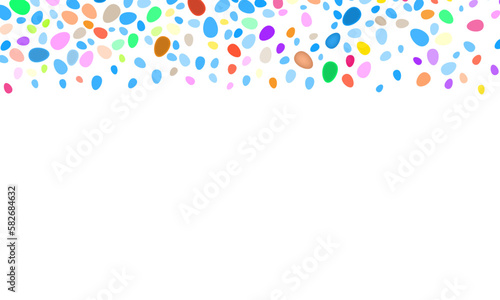 easter eggs border frame colorful background