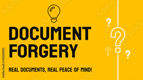 Document Forgery: Creating or altering a document with the intent to deceive.
