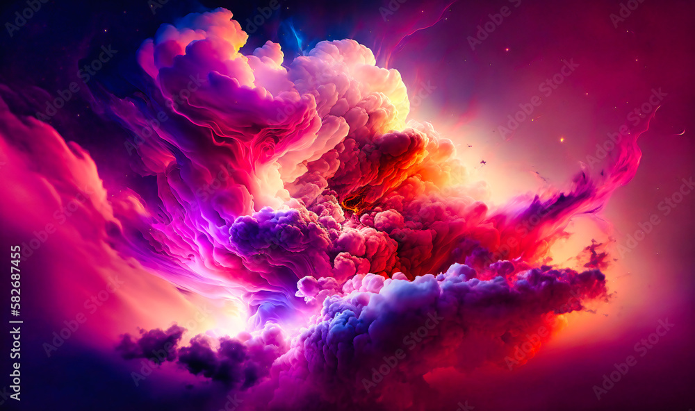Nebula backgrounds with a cosmic and ethereal appearance, featuring swirling clouds of colorful gases and dust, perfect for designs related to astronomy or space exploration