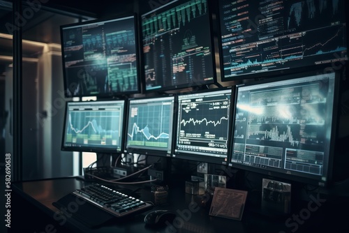 Stock market monitors, generative AI