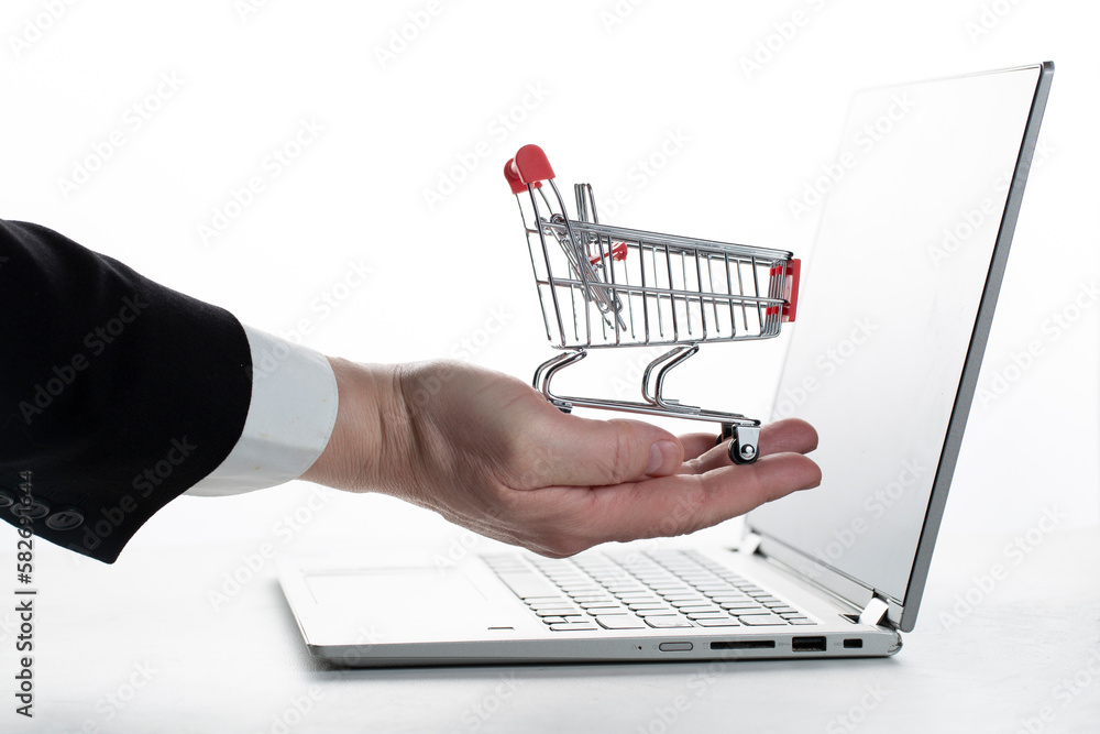 Sale of goods on the marketplace.The concept of business development on the marketplace. Sale of goods on the marketplace.The concept of business development on the marketplace.