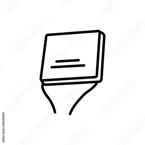 Peltier diode black line icon. Pictogram for web page