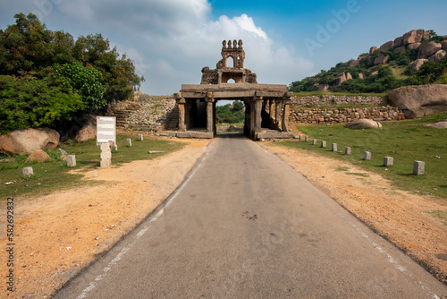 Talarigatta Gate is a old two-storied toll gate in Hampi