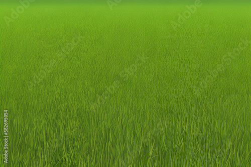 Natural fresh green grass, Generative AI