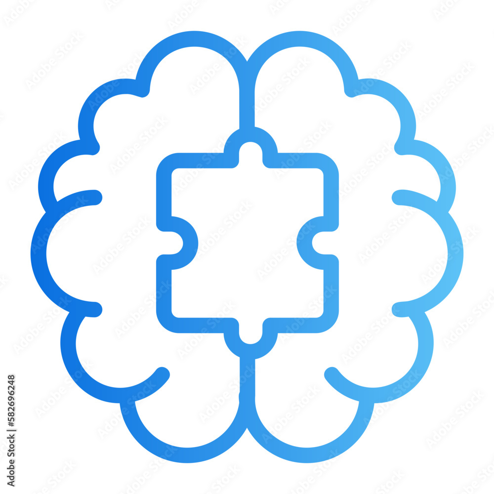brain gradient icon brain gradient icon