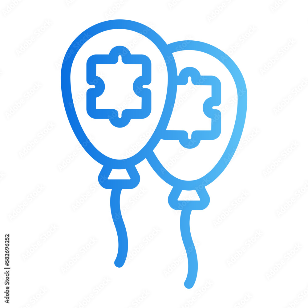 Obraz premium ballons gradient icon