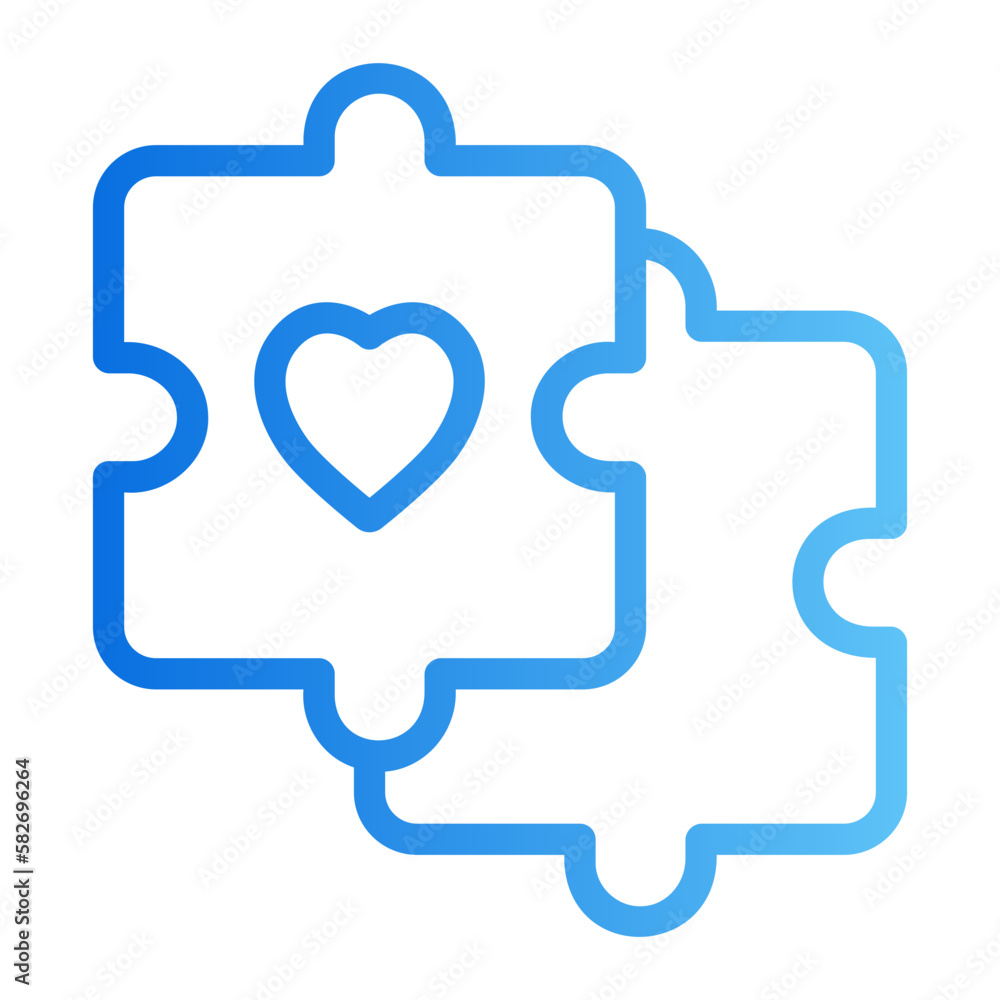 jigsaw gradient icon jigsaw gradient icon