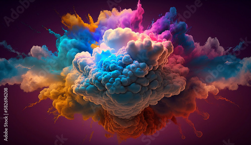 Clouds color explosion