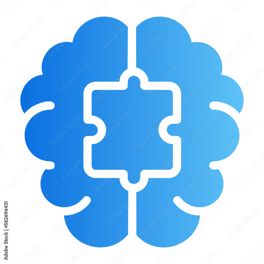 brain gradient icon brain gradient icon