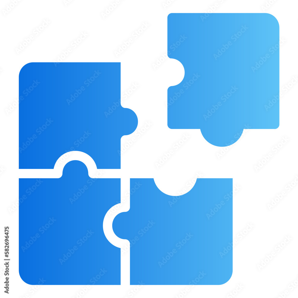 puzzel gradient icon puzzel gradient icon