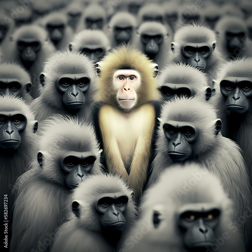 monkey business concept